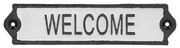 Żeliwna tabliczka 21x5 cm Welcome – Esschert Design