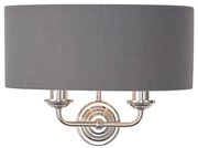 Endon 94406 - Kinkiet HIGHCLERE 2xE14/40W/230V ciemnoszary/chrom błyszczący