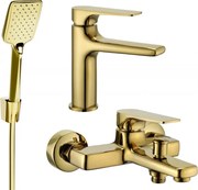 Mexen Lynx R62 zestaw wannowy, złoty - 745903R62-50