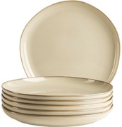Zestaw płytkich talerzy Cordelia Sand 27 cm, 6 szt.