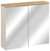 Kaszmirowa szafka ścienna z lustrem D7-K62