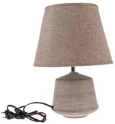 Lampa stołowa Terra, 33 cm, brązowa