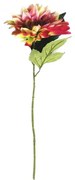 Sztuczna kwiat Dahlia różowo-żółta, 68 cm