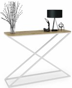 Skandynawska konsola biały + dąb artisan M8-L21