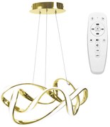 Lampa sufitowa nowoczesna LED + PILOT EVE APP821-CP  Złota