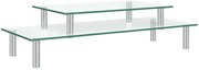 2-poziomowa półka na biurko ze szkła hartowanego T6-T94