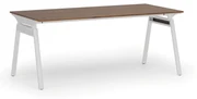 Biurko PRIMO SIGMA, 1800 x 900 mm, podstawa biała, orzech