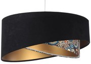 Lampa wisząca BLACK PATTERN czarna/złota BPS KONCEPT