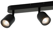 Lampa sufitowa PORTER 3XGU10 IP44, czarny, potrójny, kierunkowy