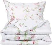 Matex Pościel satynowa Kwiat jabłoni, 140 x 200 cm, 70 x 90 cm