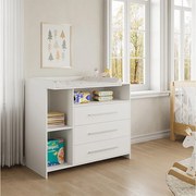 Przewijak dla dziecka biały 110x53x93.5 paula