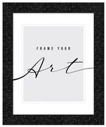 Plastikowa ramka ścienna w kolorze matowej czerni 48x58 cm