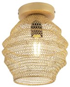 Orientalna lampa sufitowa złota - Nidum Bene