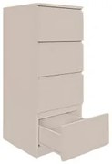 Komoda BASIC 4 szuflady – Kaszmir | 40x97x40 cm