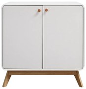 Biała niska komoda 75x75 cm Cassie – Støraa