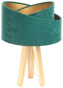 Lampa stołowa GEMSTONE zielona/złota/sosna BPS KONCEPT