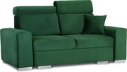 Dwuosobowa sofa do salonu z regulowanymi zagłówkami Swing