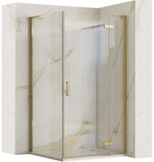 Kabina Prysznicowa REA Hugo 100x80 Złota Szczotkowana