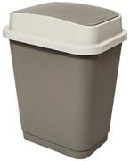 Kosz na śmieci z uchylaną pokrywą PLASTIC, 25 l