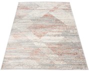 Szaro-czerwony dywan przecierany G3-H35