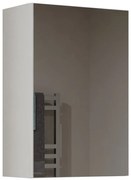 Słupek łazienkowy Pola 1DL BIAŁY, szafka wieszana, z lustrem