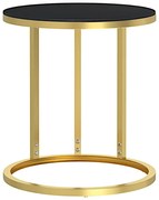 Nowoczesny stolik boczny z czarnym blatem M8-B56