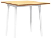 Stół jadalniany naturalne drewno i białe nogi P8-F60