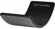 Deska Do Balansowania Z Filcem 80x30cm Dla Dzieci. Drewniany Czarny Balance Board, Filc Szary - Meowbaby®