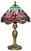 Searchlight EU1287 - Lampa stołowa Tiffany DRAGONFLY 1xE27/60W/230V