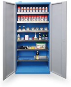 Szafa do przechowywania niebezpiecznych substancji chemicznych, 6 półek, nośność 40 kg, 920x380x1920 mm