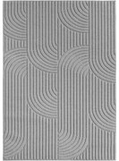 Dywan nowoczesny 3D Helix Geometria szary 60 cm x 110 cm