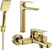 Mexen Lynx R62 zestaw wannowy, złoty - 745913R62-50