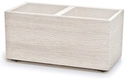 Doniczka ogrodowa 77 x 38,5 x 37 cm biała Madera Square ECO Wood PROSPERPLAST