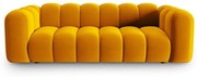 Żółta sofa 228 cm Lupine – Micadoni Home