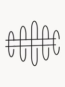 Wieszak ścienny z metalu Moveo