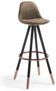 Brązowy hoker (wysokość siedziska 75 cm) Slad – Kave Home