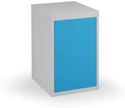 Stojąca skrzynka narzędziowa warsztatowa z drzwiami KOVONA, bez półek, 800 x 480 x 610 mm