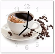 Zegar ścienny kwadrat Kubek do kawy