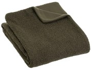 Zielony koc z materiału sherpa 130x160 cm Sherpa Bouclé – Casa Selección