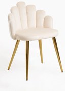 Rcznie zote aksamitne krzeso