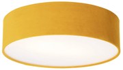 Nowoczesna lampa sufitowa ochrowa 40 cm ze złotym wnętrzem - Drum