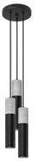 Sollux SL.1081 - Żyrandol na lince BORGIO 3xGU10/40W/230V beton/metal czarny