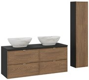 Nowoczesny zestaw mebli łazienkowych z umywalkami F3-A71