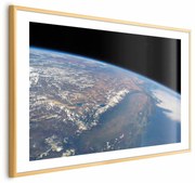 Plakat Potęga ziemi 90x60 cm z ramą złotą z marginesem ARTGEIST B