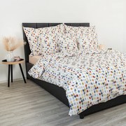 Kvalitex Pościel krepa Mozaika, 140 x 200 cm, 70 x 90 cm