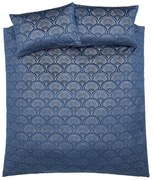 Niebieska pościel dwuosobowa 200x200 cm Art Deco Pearl – Catherine Lansfield