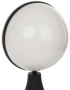 Lampa ogrodowa stołowa CIRCULO 1xE27, kula, biała, czarna