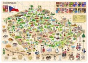 Popularna układanka Mapa Czech, 160 elementów