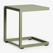 Kwadratowy Stolik Pomocniczy Do Ogrodu 40x40 Cm Z Aluminium Dulem Intensywny Verde Olive - Sklum