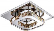 Lampa Sufitowa Kryształowa Kwadratowa Plafon Glamour 8W APP405-C APP406-C